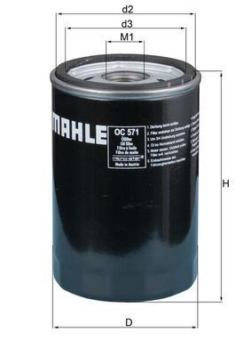 LX2671 Mahle Original Повітряний фільтр двигуна